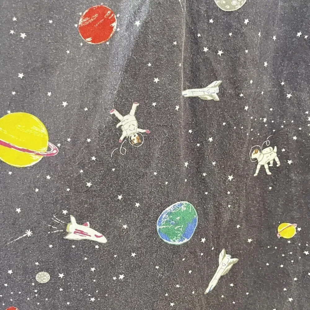 Mini Boden Sprout in Space Tunic Dress Space Dogs Planets Girls Size 5-6